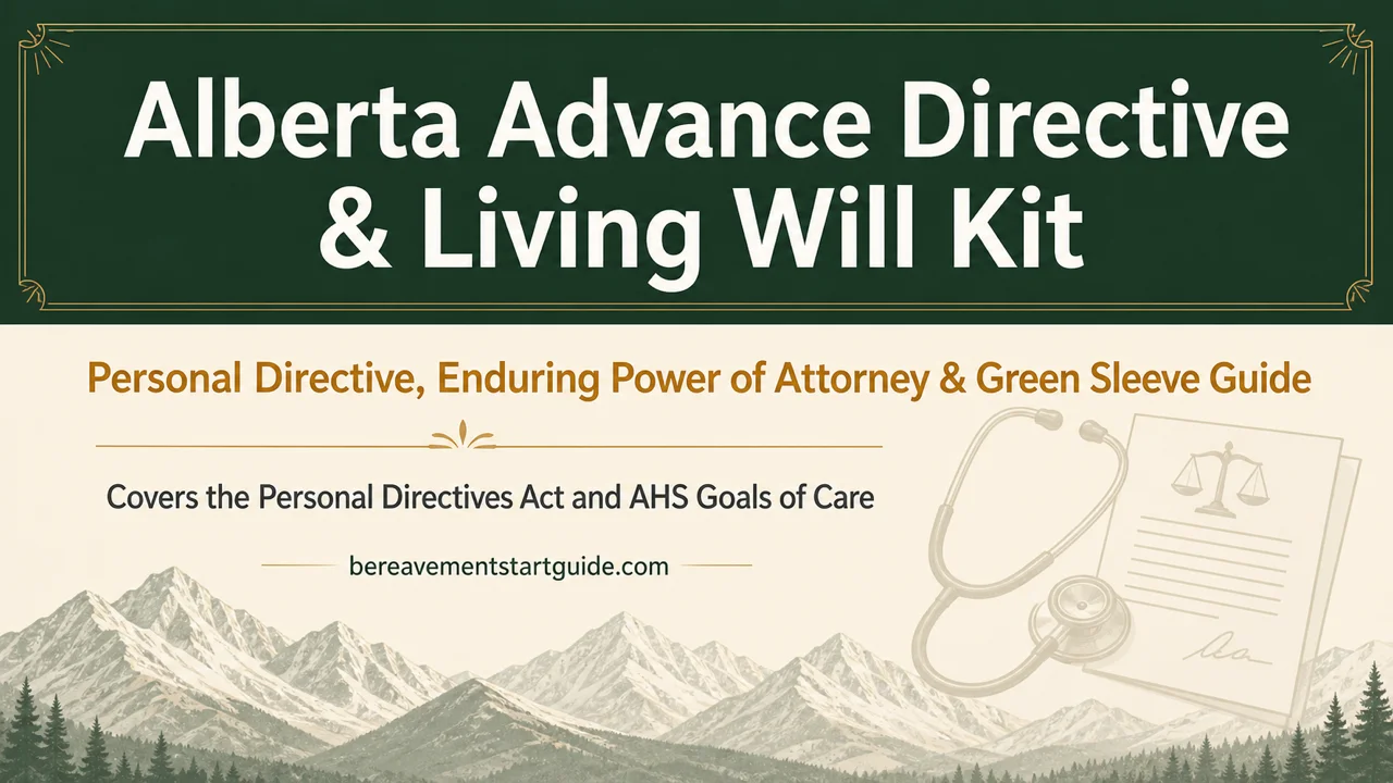 Alberta Advance Directive Kit — Personal Directive, EPA & Green Sleeve