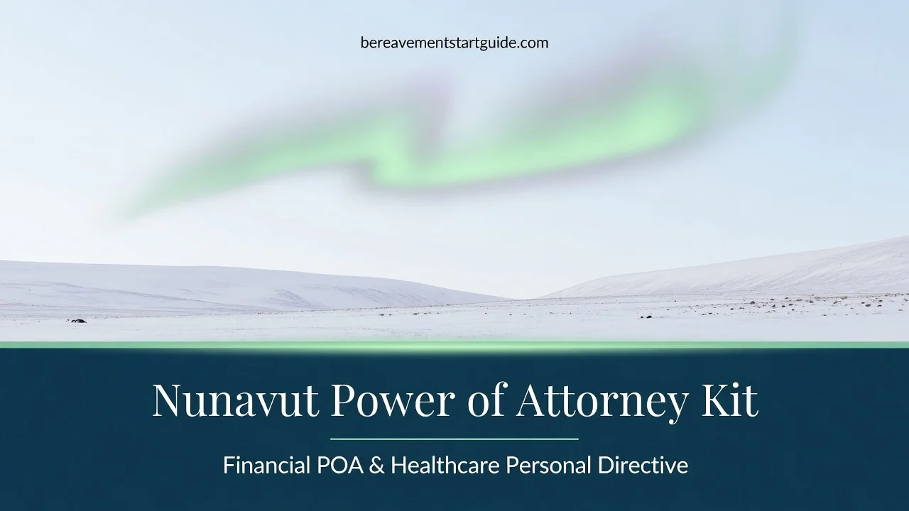 Nunavut Power of Attorney Kit — POA & Personal Directive