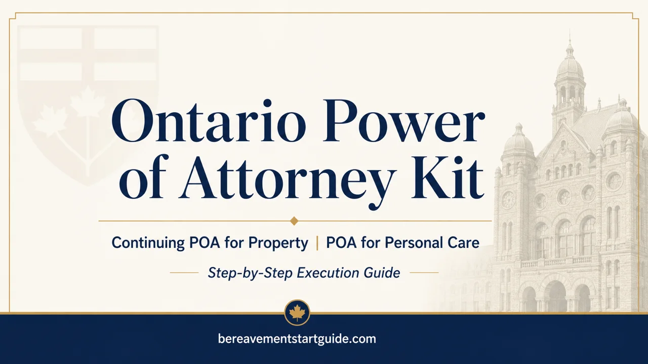 Ontario Power of Attorney Kit — Protect Your Family Before Crisis Hits