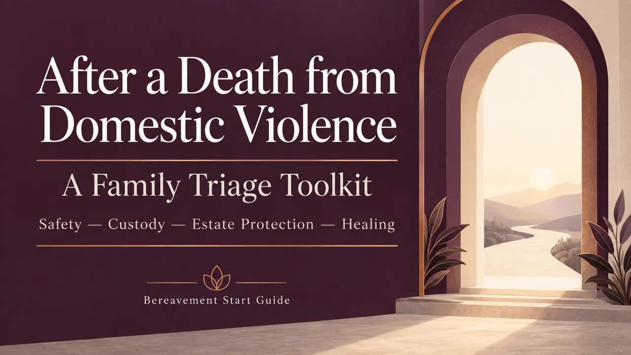 After a Death from Domestic Violence — Family Triage Toolkit