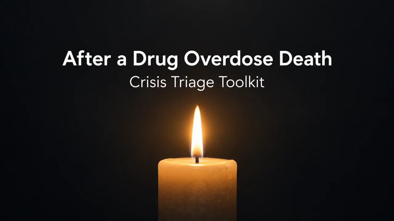 After a Drug Overdose Death — Crisis Triage Toolkit