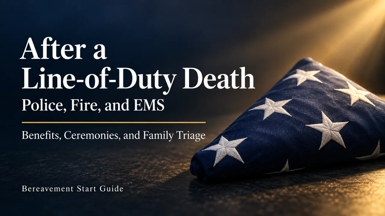 After a Line-of-Duty Death — Benefits, Ceremonies & Family Triage