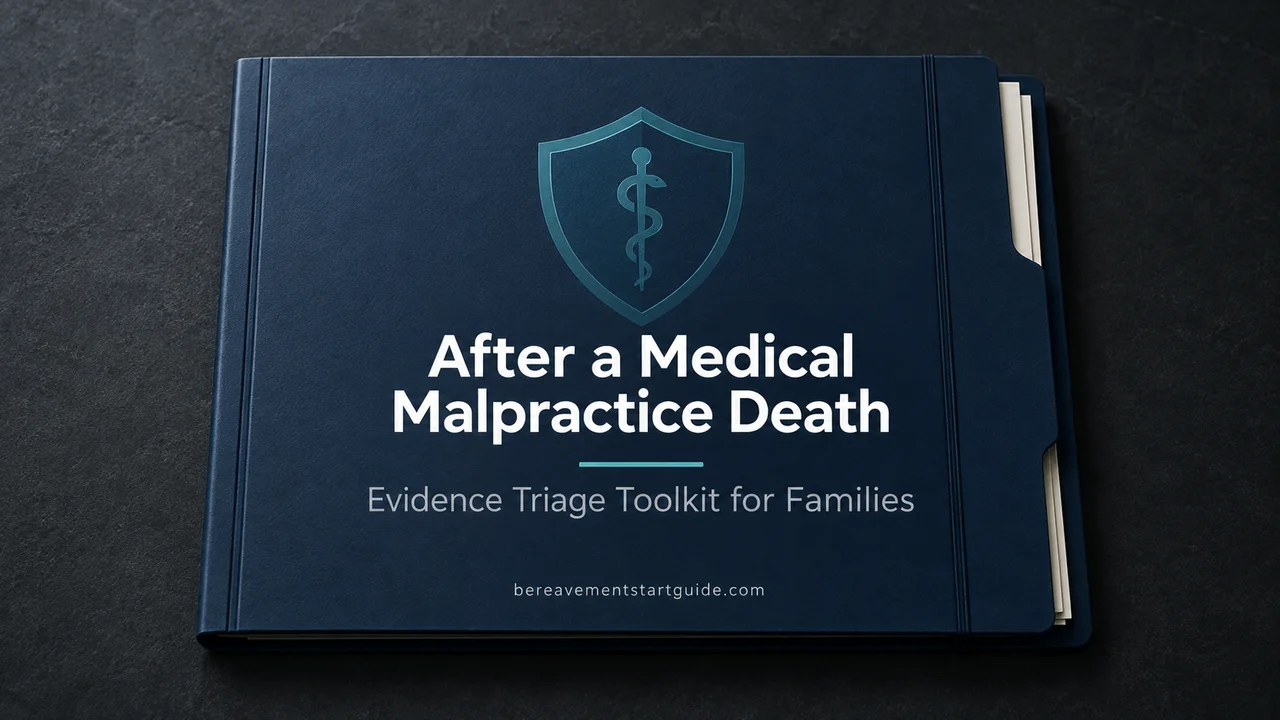 After a Medical Malpractice Death — Evidence Triage Toolkit
