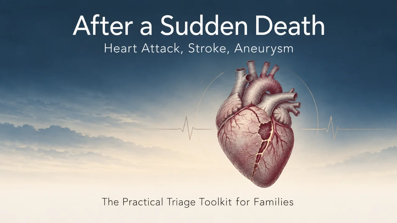 After a Sudden Death — Heart Attack, Stroke, or Aneurysm Toolkit