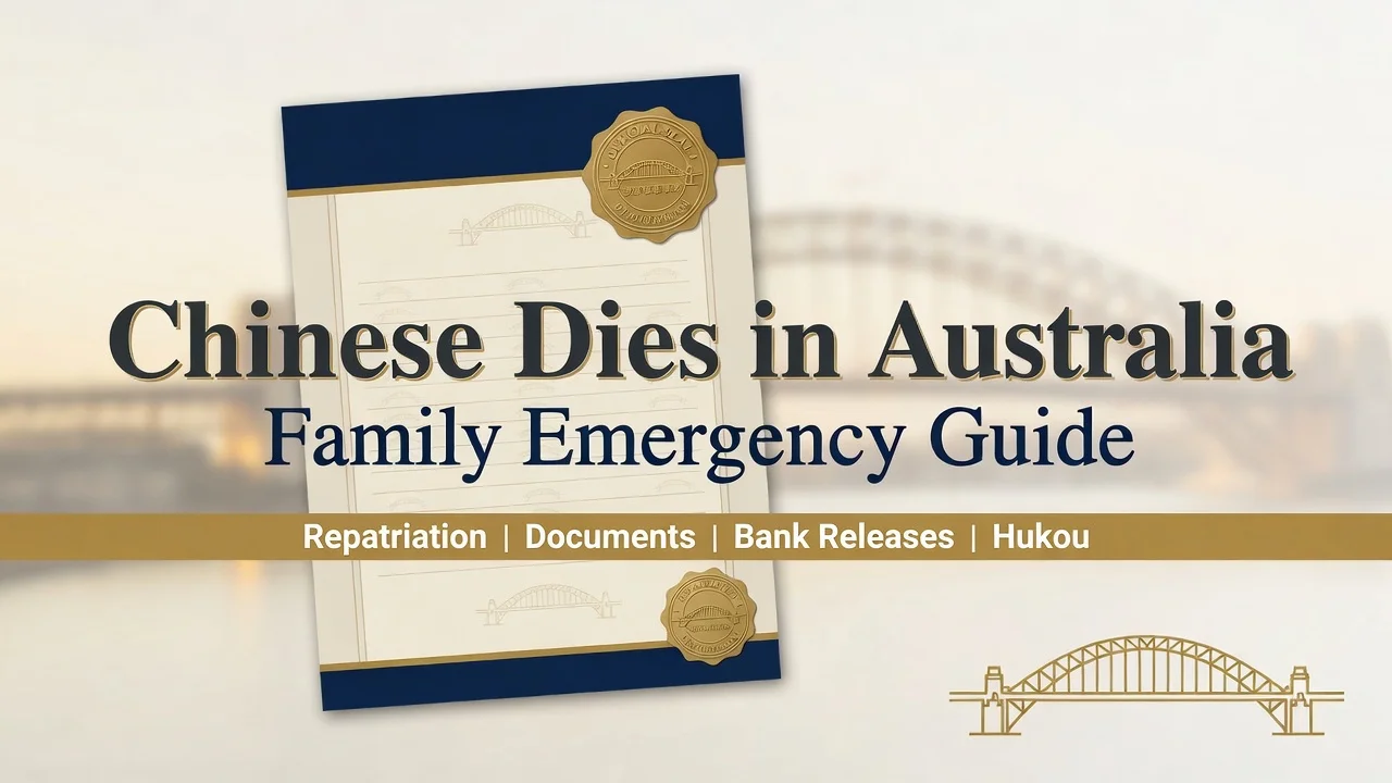 Chinese National Dies in Australia — Cross-Border Family Guide