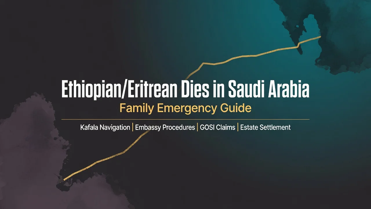 Ethiopian/Eritrean Dies in Saudi Arabia — Family Guide