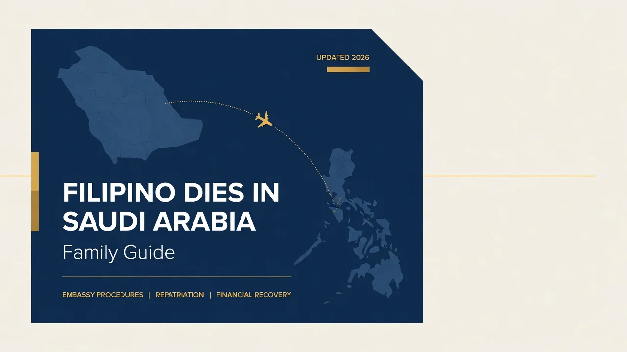 Filipino Dies in Saudi Arabia — Family Repatriation Guide
