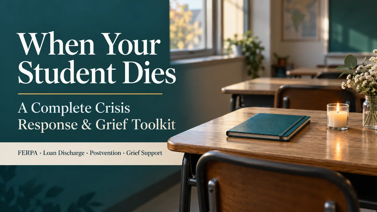 When Your Student Dies — A Crisis Response & Grief Toolkit