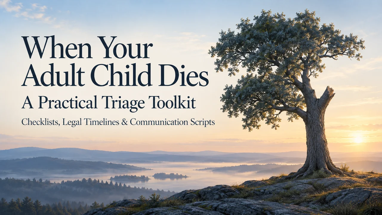 When Your Adult Child Dies — A Practical Triage Toolkit