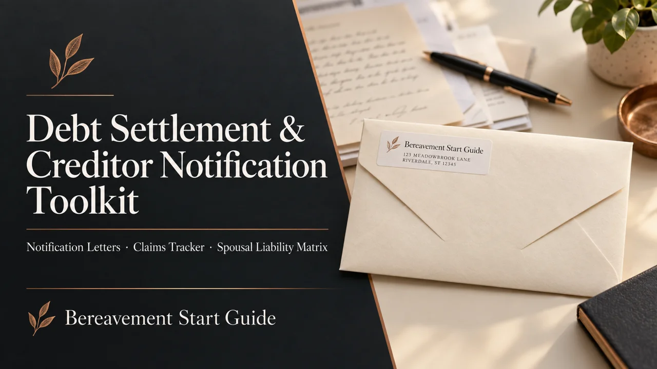 Debt Settlement & Creditor Notification Toolkit
