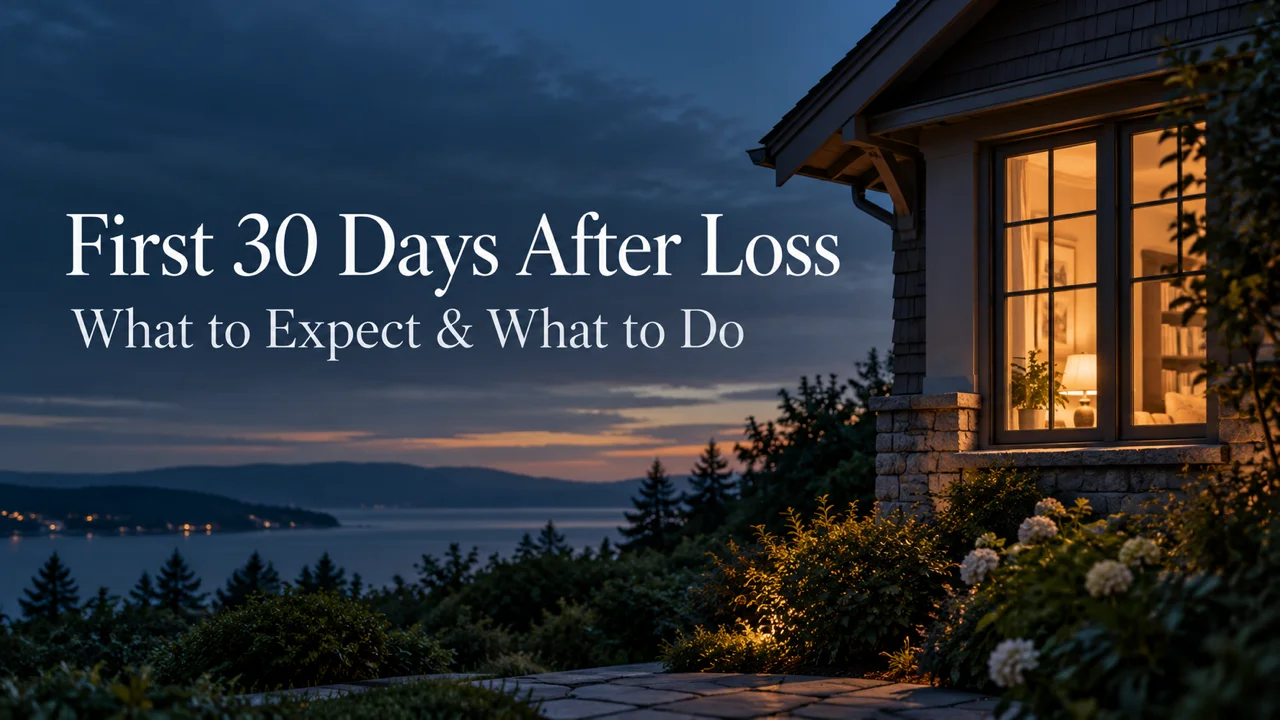 First 30 Days After Loss — What to Expect & What to Do