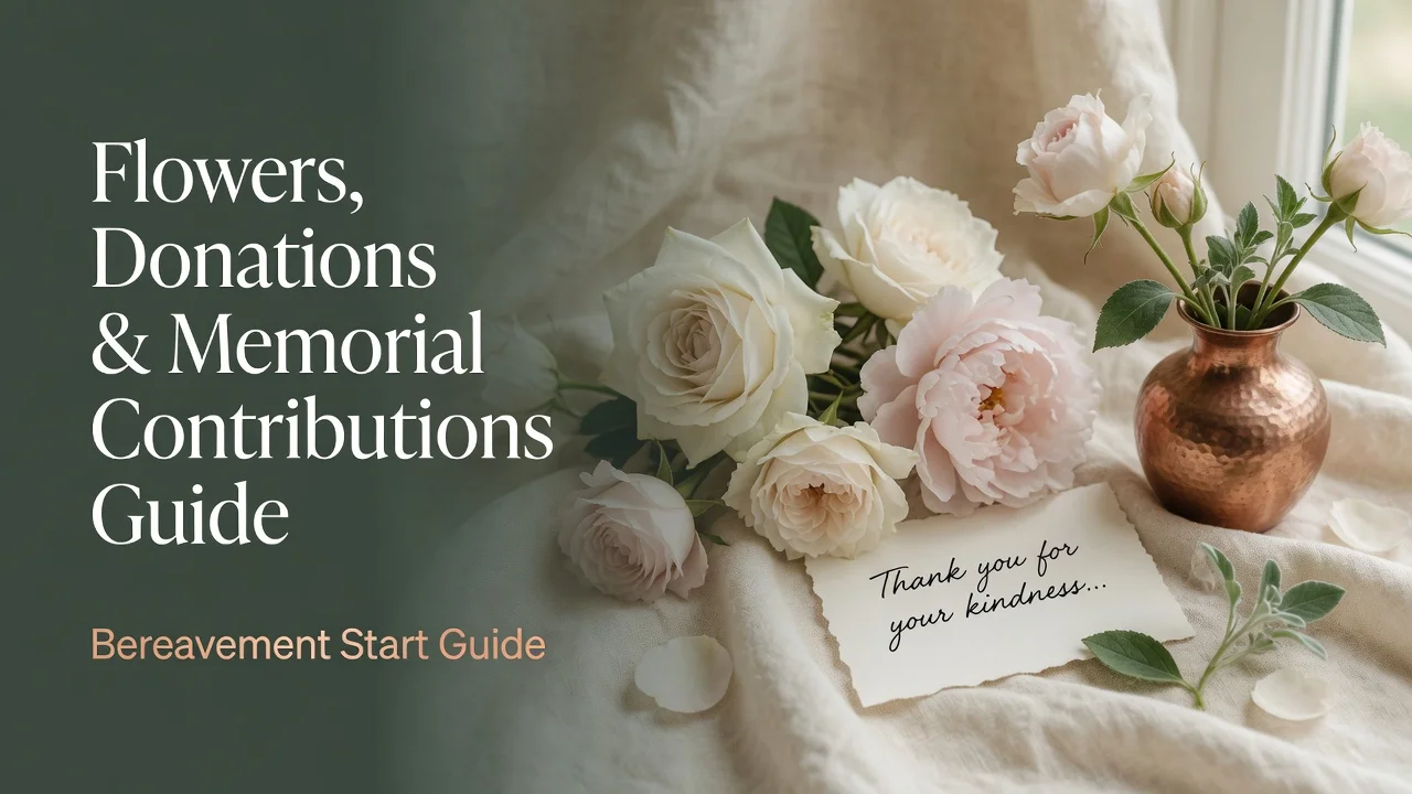Flowers, Donations & Memorial Contributions — Coordination Toolkit