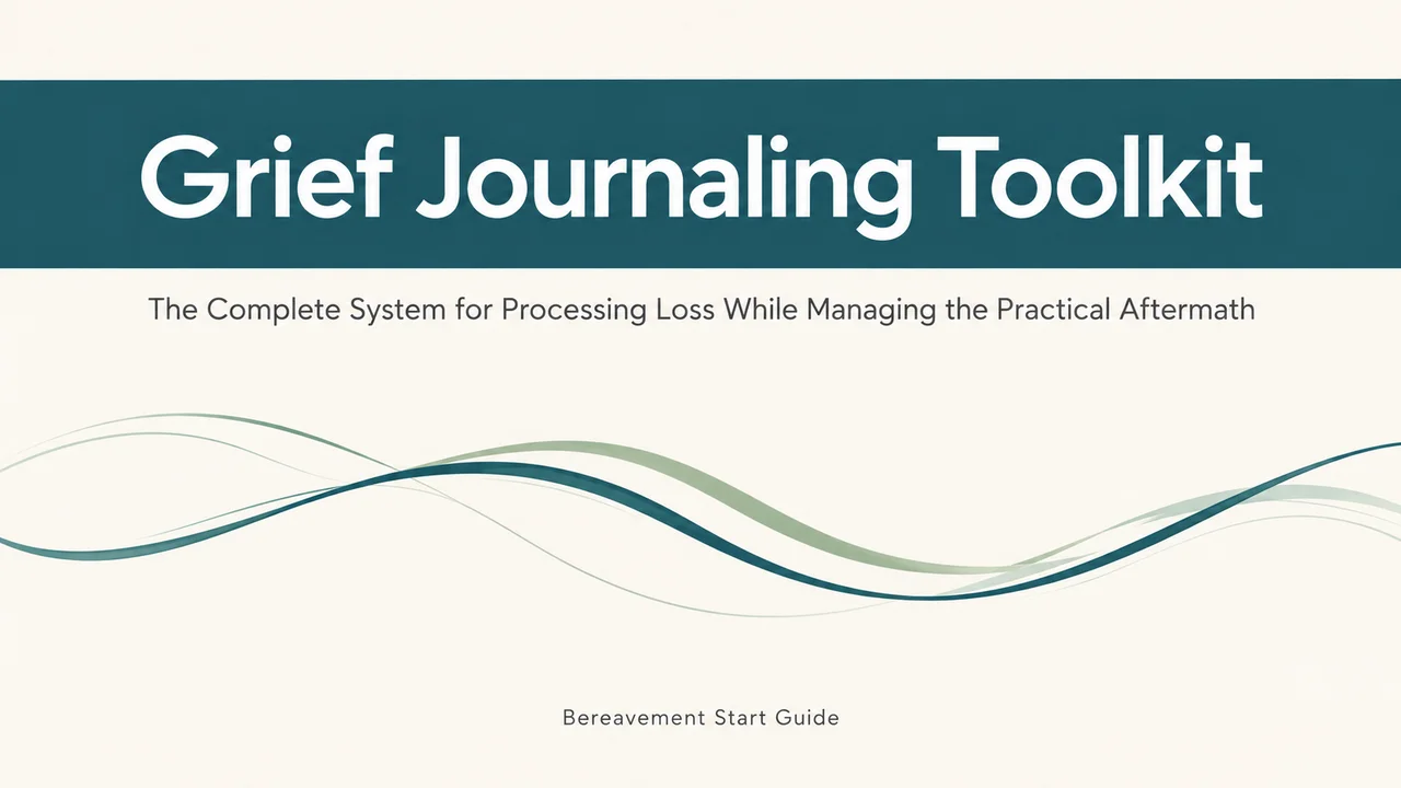 Grief Journaling Toolkit — Process Loss While Managing the Aftermath