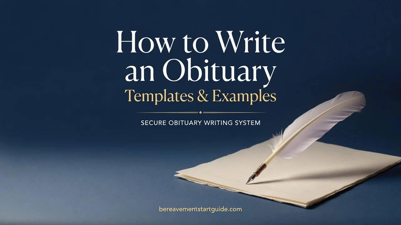 How to Write an Obituary — Secure Templates & Family Scripts