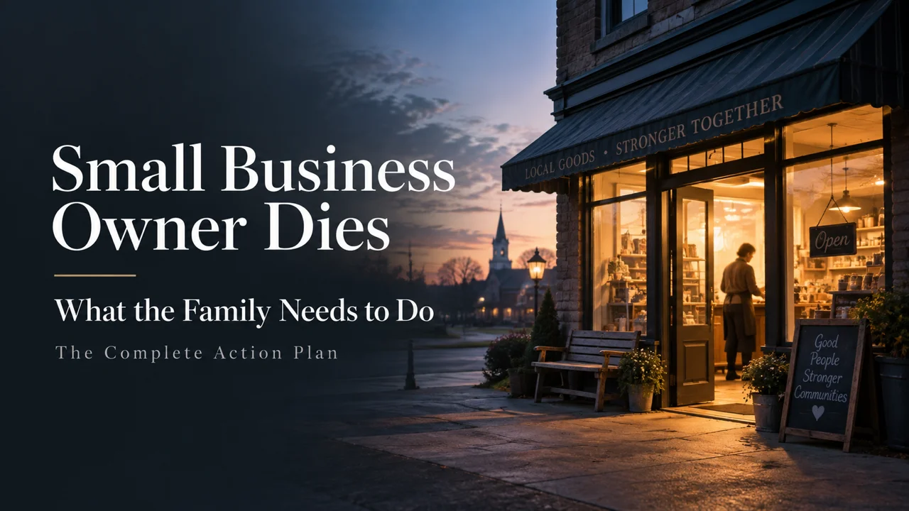 When a Business Owner Dies — The Family's Complete Action Plan