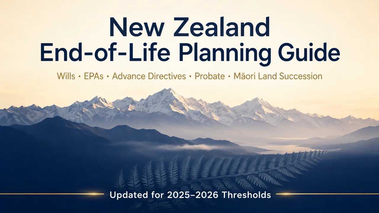 New Zealand End-of-Life Planning Guide — Wills, EPAs & Advance Directives
