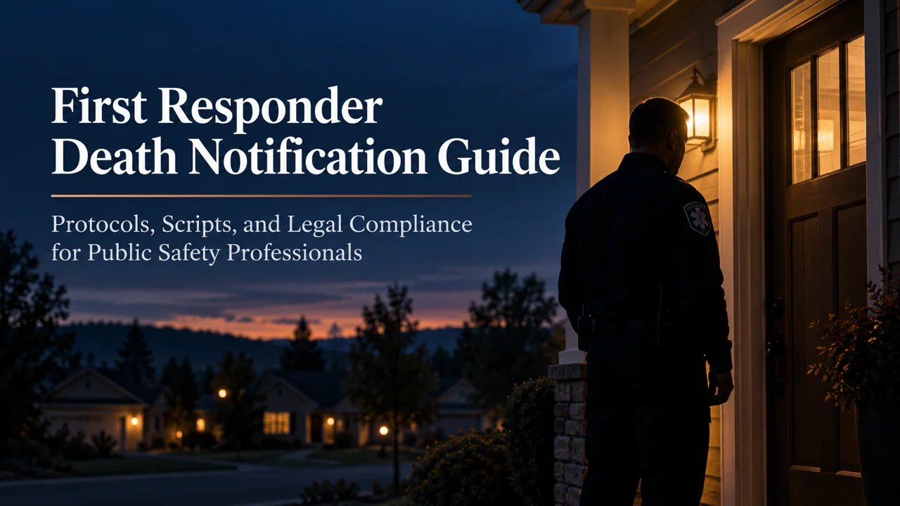 First Responder Death Notification — Field-Ready Protocols and Scripts