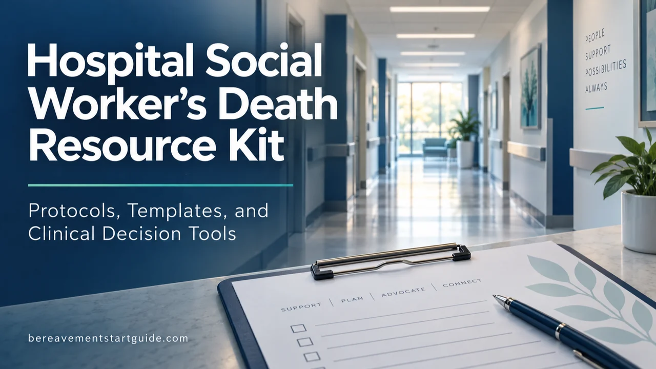 Hospital Social Worker Death Resource Kit — Clinical Protocols