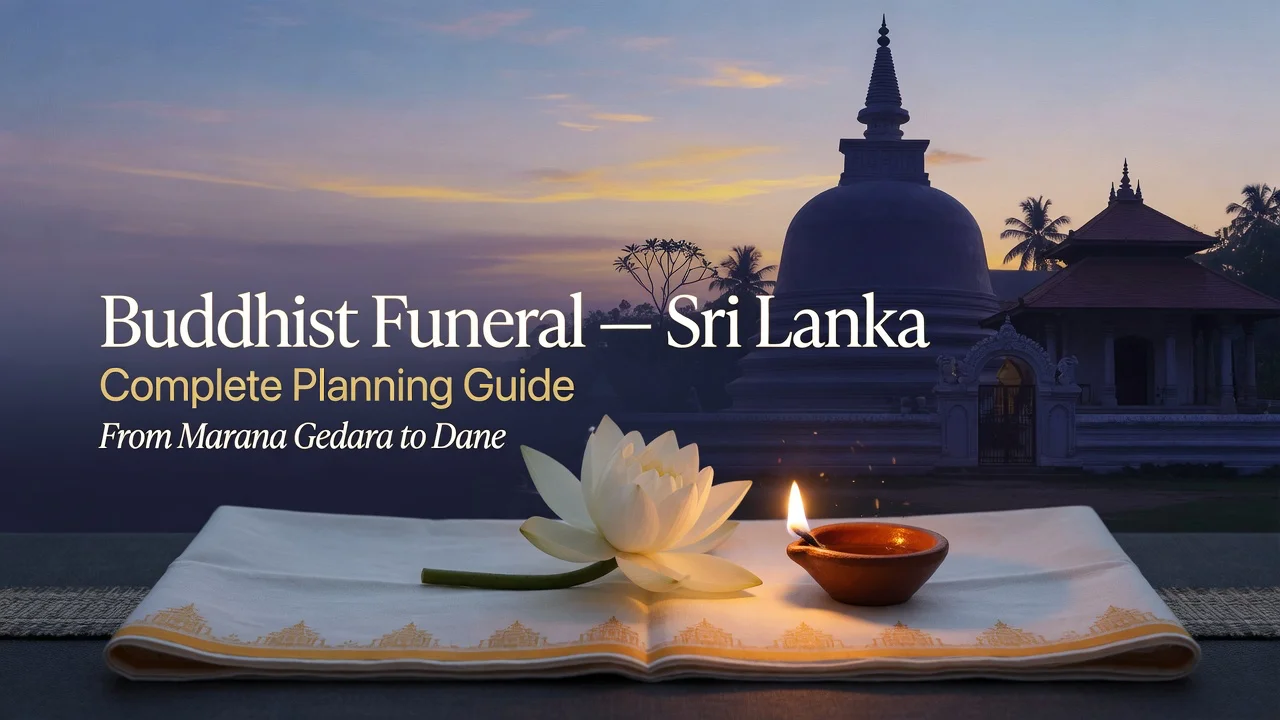 Sri Lankan Buddhist Funeral — From Marana Gedara to Dane