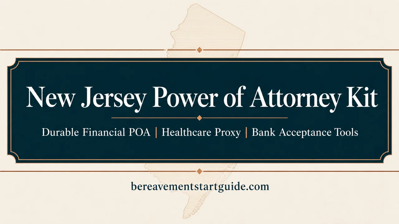 New Jersey Power of Attorney Kit — Durable, Bank-Ready, NJ-Compliant