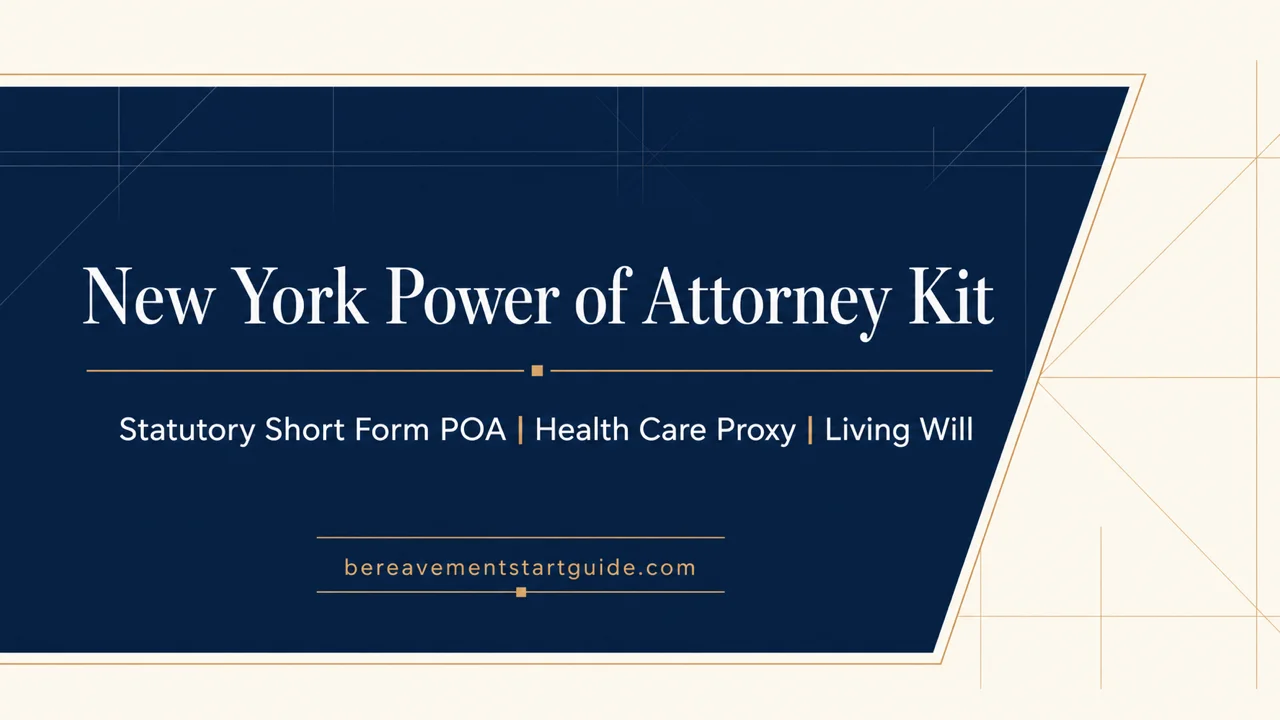 New York Power of Attorney Kit — Bank-Ready, Court-Proof