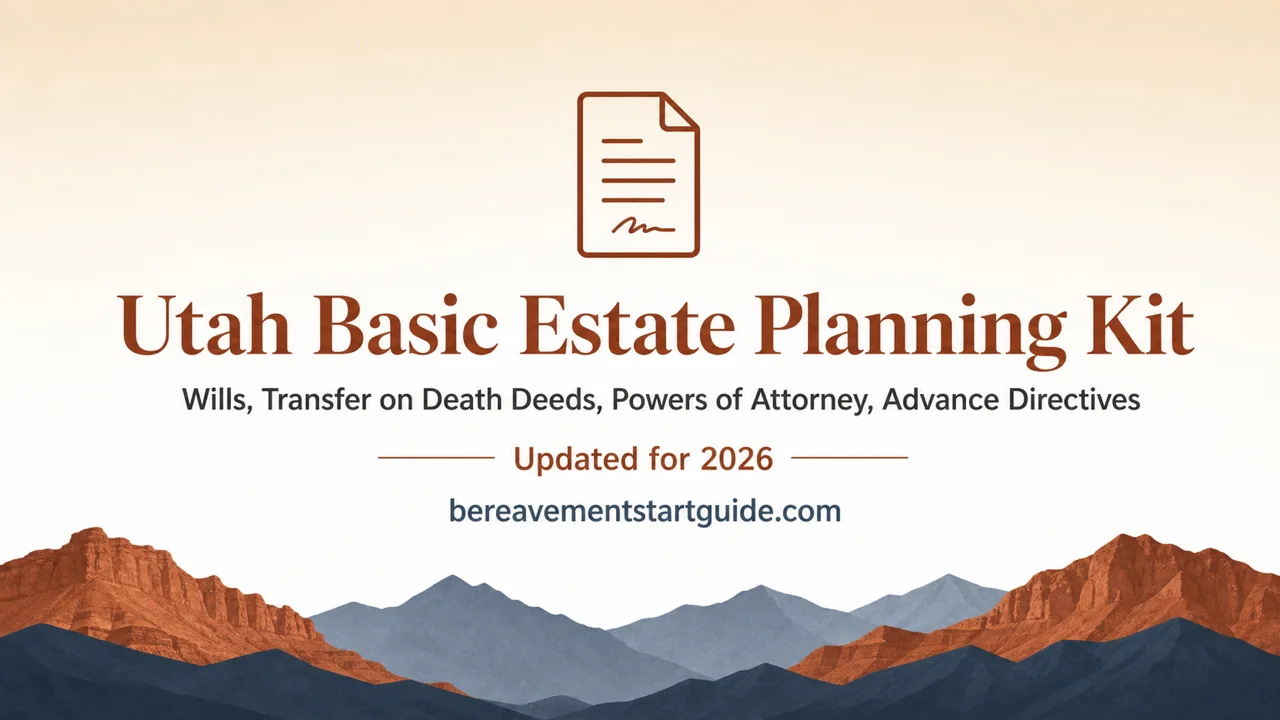 Utah Estate Planning Kit — Skip the $2,000 Attorney, Not the Law