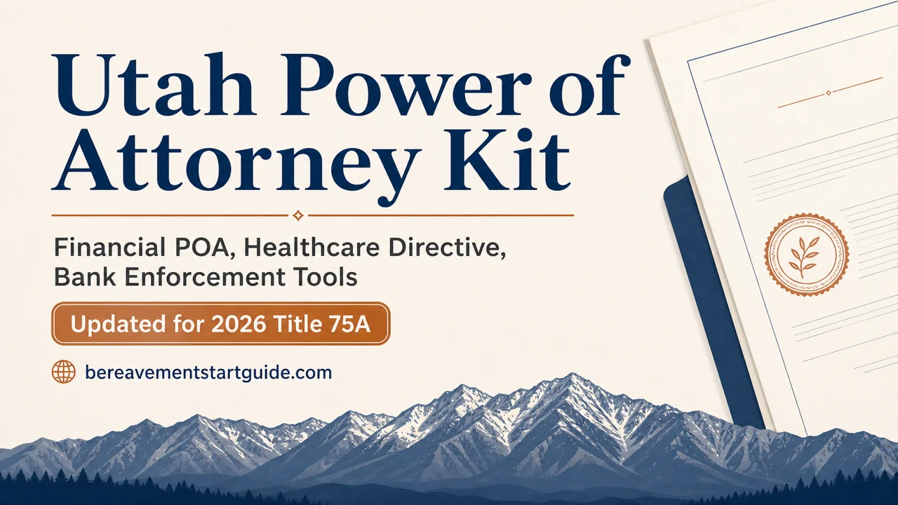 Utah Power of Attorney Kit — Financial POA, Healthcare Directive