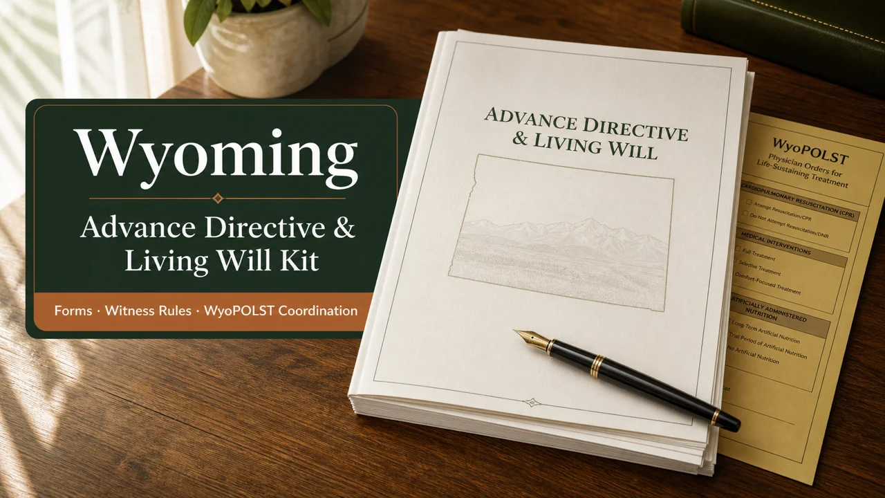 Wyoming Advance Directive Kit — One Form, Every Signature Done Right