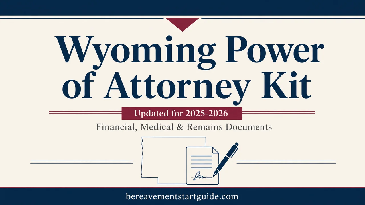 Wyoming Power of Attorney Kit — Protect Finances, Care, and the Ranch